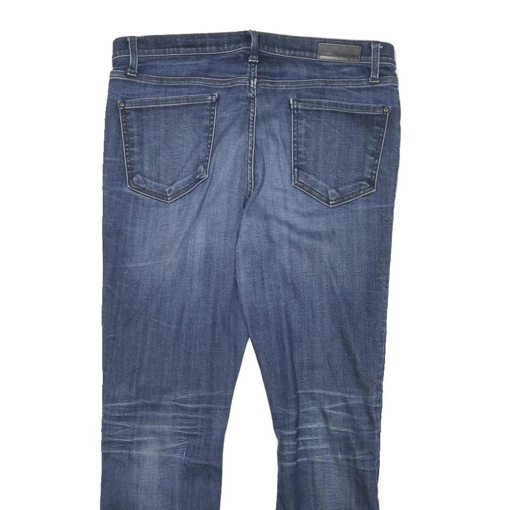 DKNY Womens Slim Blue Denim Jeans W32 L26 Cotton Blend Zip Pockets Casual Wear