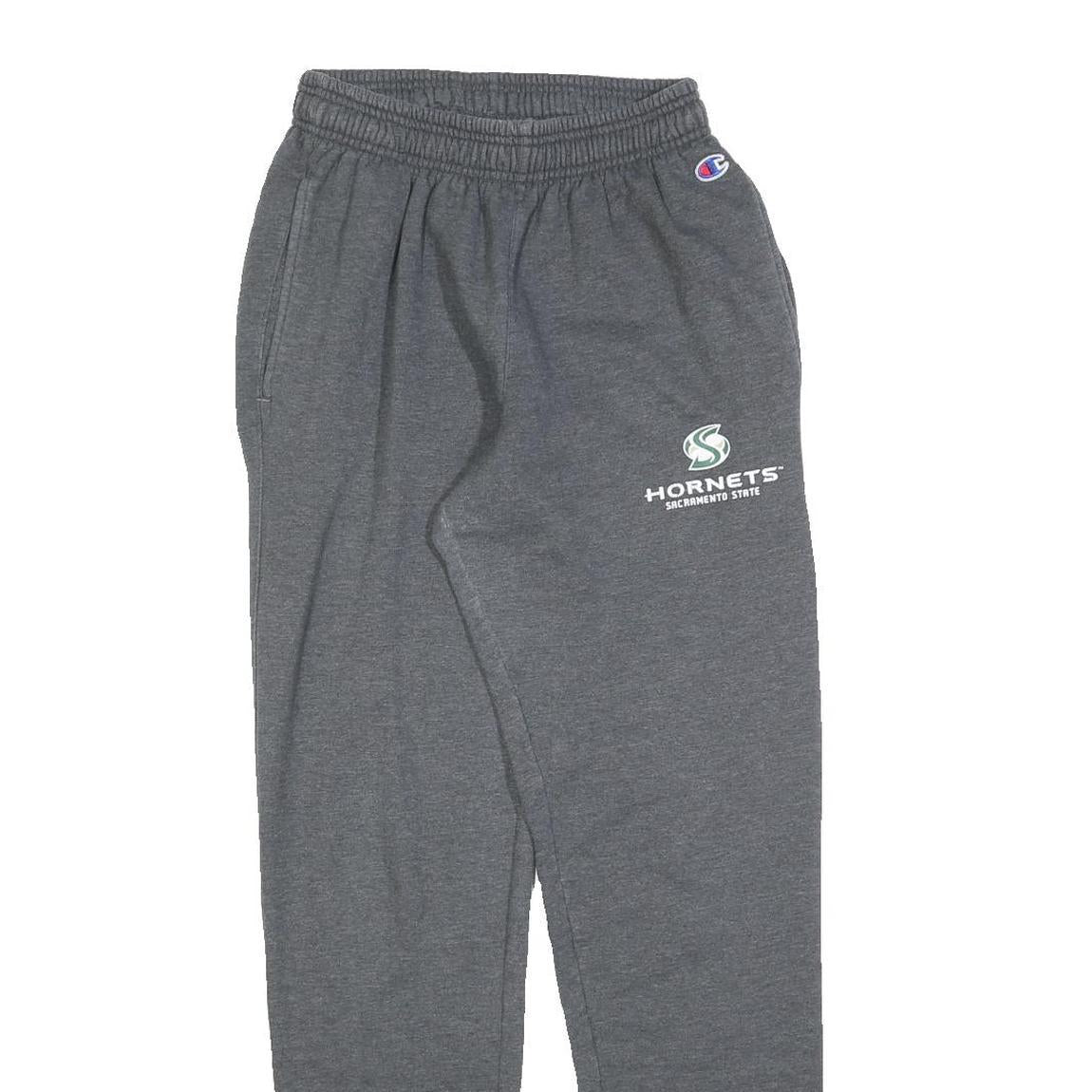 CHAMPION Mens Joggers Grey Hornets Sacramento State Slim Tapered S W24 L30