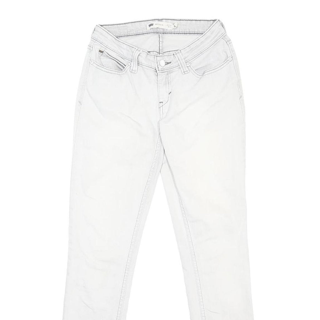 LEVI'S Bold Curve Womens Jeans White Slim Skinny Denim W28 L30 Zip Cotton Blend