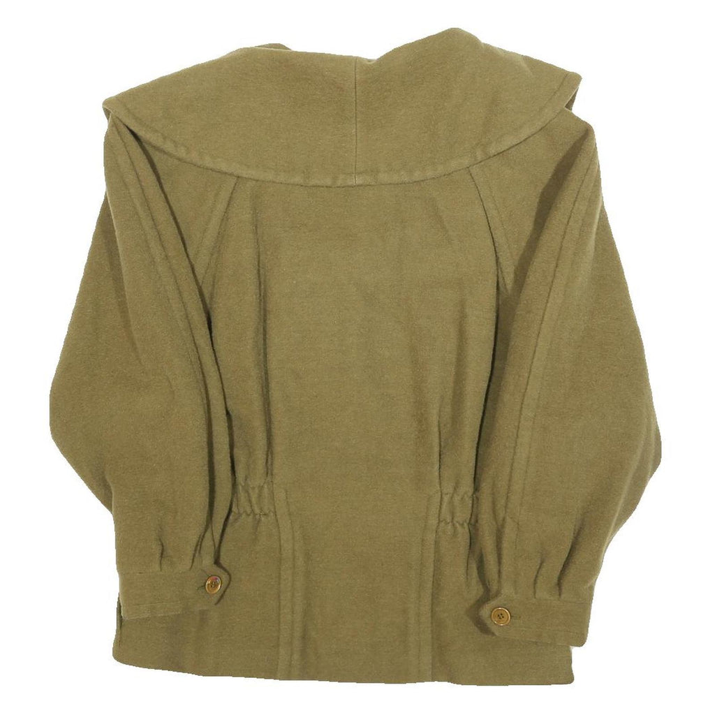 BOGNER Womens Green Button Jacket M Wool Blend Classic Long Sleeve Stylish