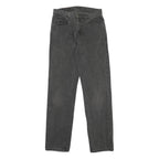 LEVI'S Mens 604 Slim Slim Cotton Denim Black W28 L32 Classic Zip Jeans Vintage