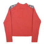 UMBRO Womens Red Long Sleeve Crew Neck Graphic T-Shirt M Sports Casual
