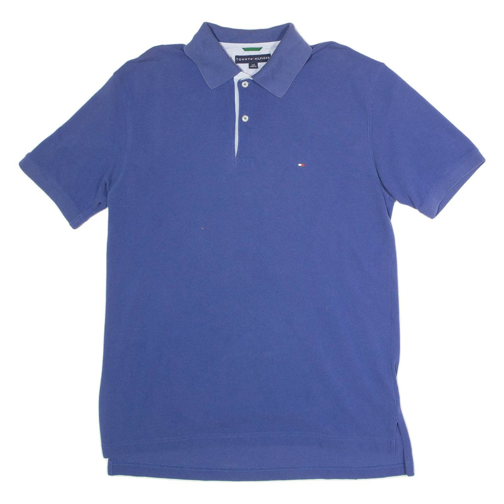 TOMMY HILFIGER Mens Polo Shirt Blue L