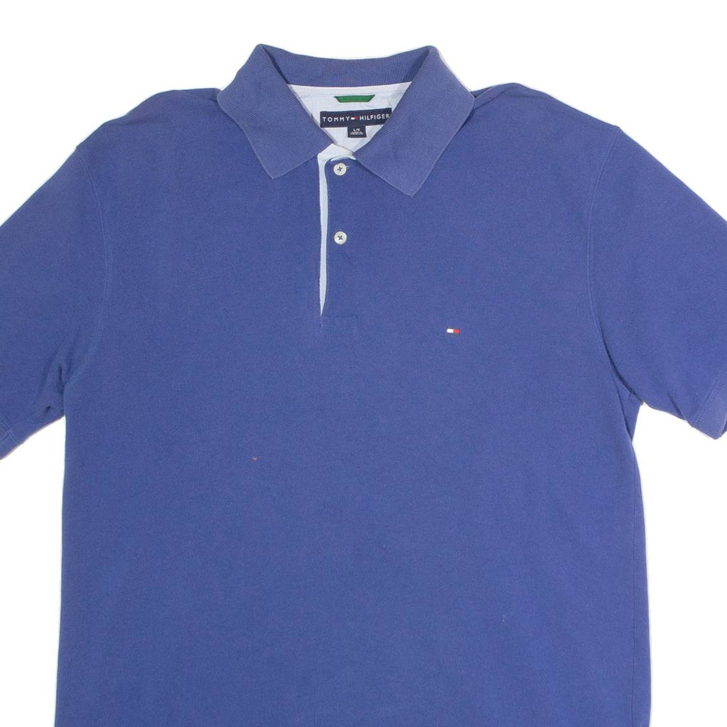 TOMMY HILFIGER Mens Polo Shirt Blue L