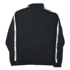 PUMA Mens Black Jacket L Cotton Blend Zip Plain Sports Logo Track Jacket