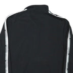 PUMA Mens Black Jacket L Cotton Blend Zip Plain Sports Logo Track Jacket