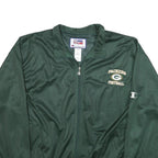 CHAMPION Mens Green Packers Football Zip Jacket XL Polyester Mesh NFL Sports Fan