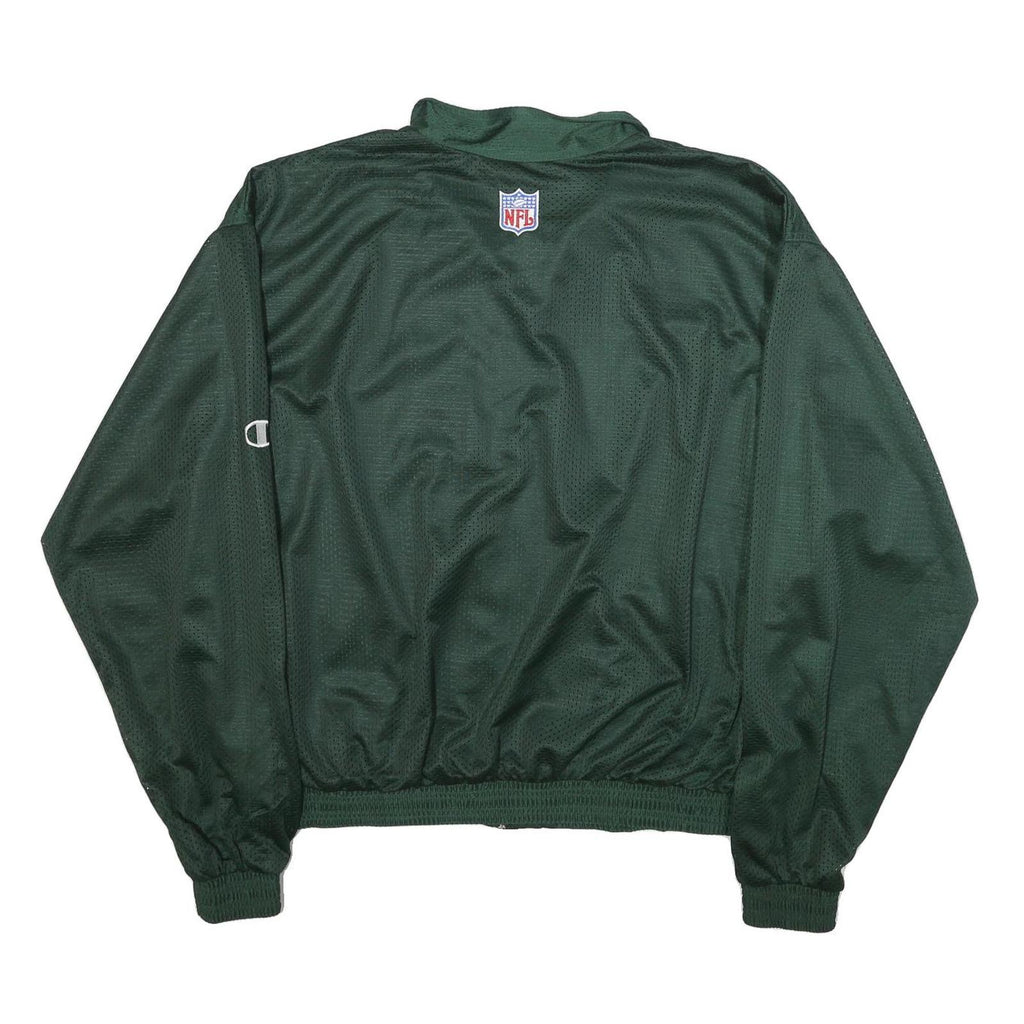 CHAMPION Mens Green Packers Football Zip Jacket XL Polyester Mesh NFL Sports Fan