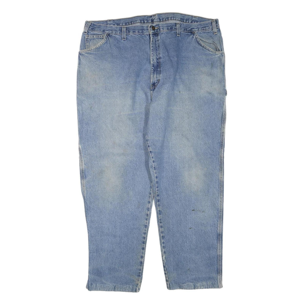 DICKIES Mens Light Blue Regular Fit Straight Leg Denim W44 L30 Workwear Jeans