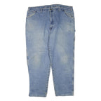 DICKIES Mens Light Blue Regular Fit Straight Leg Denim W44 L30 Workwear Jeans