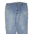 DICKIES Mens Light Blue Regular Fit Straight Leg Denim W44 L30 Workwear Jeans