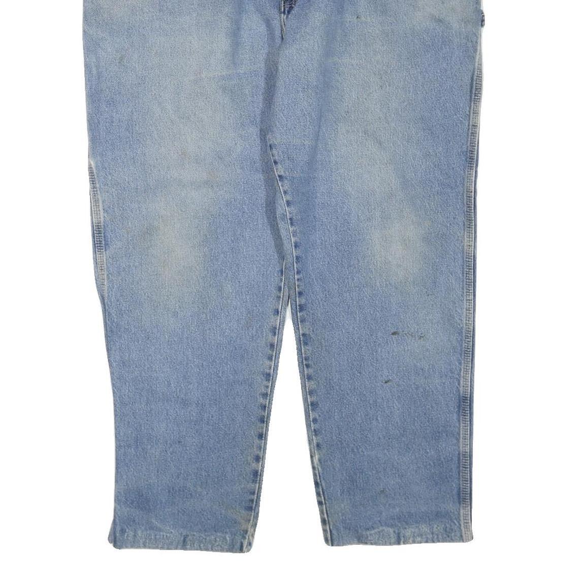 DICKIES Mens Light Blue Regular Fit Straight Leg Denim W44 L30 Workwear Jeans