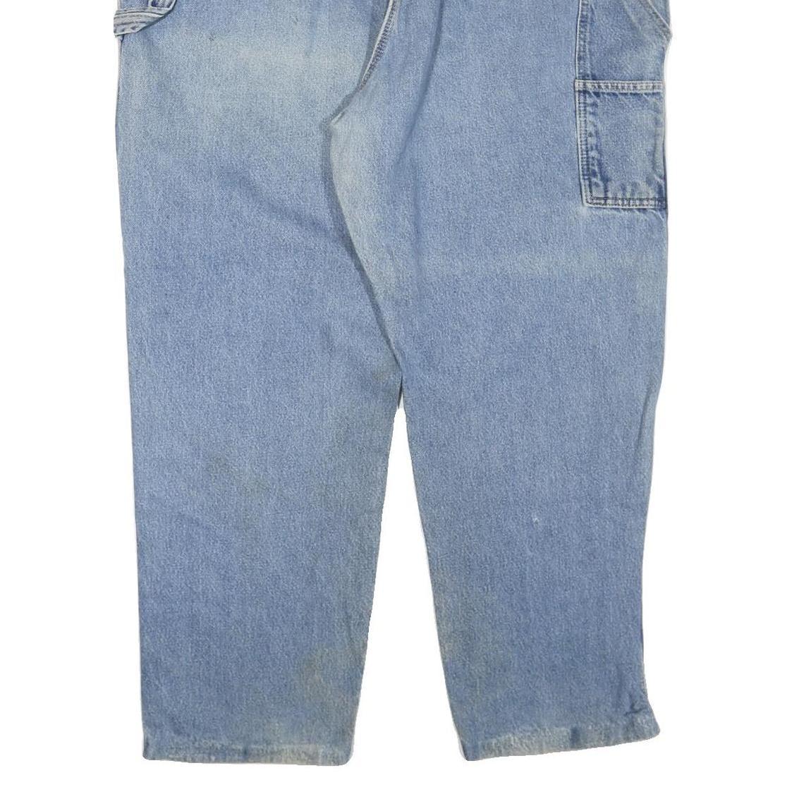 DICKIES Mens Light Blue Regular Fit Straight Leg Denim W44 L30 Workwear Jeans