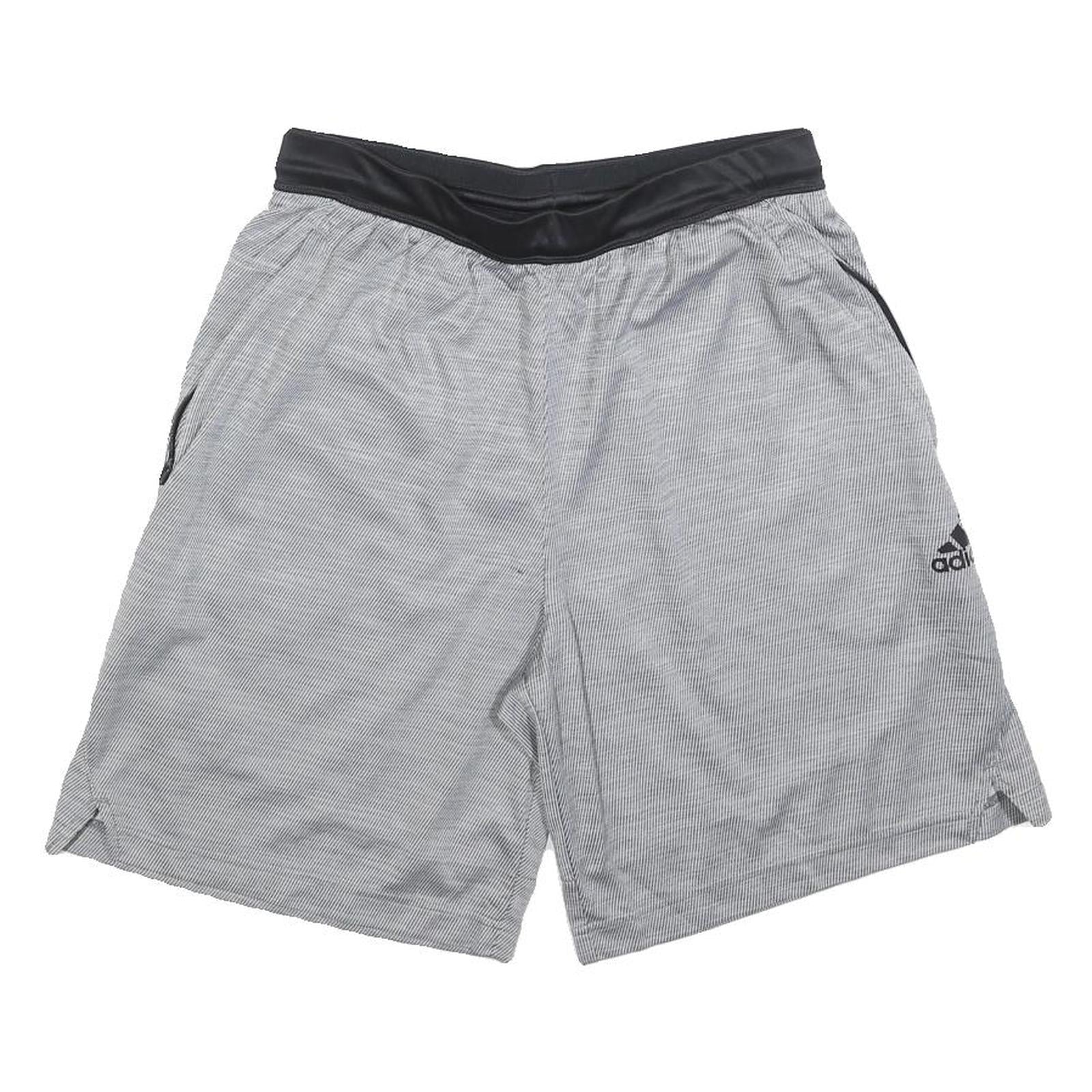 ADIDAS Mens Grey Casual Polyester Sports Shorts M W28 Lightweight Activewear