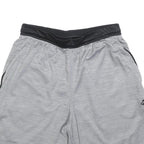 ADIDAS Mens Grey Casual Polyester Sports Shorts M W28 Lightweight Activewear