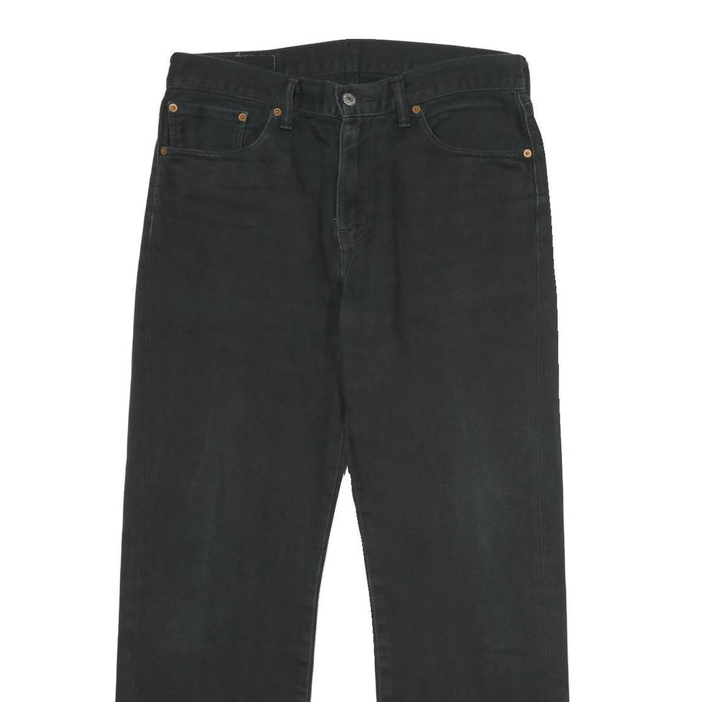 LEVI'S 751 Mens Black Regular Straight Denim Medium Wash Jeans W33 L30 Classic