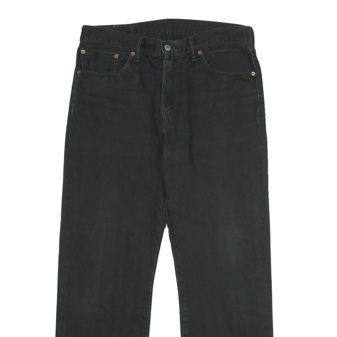 LEVI'S 751 Mens Black Regular Straight Denim Medium Wash Jeans W33 L30 Classic