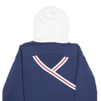 CHAMPION Womens Navy & White Hoodie XL Logo Cotton Casual Sweatshirt