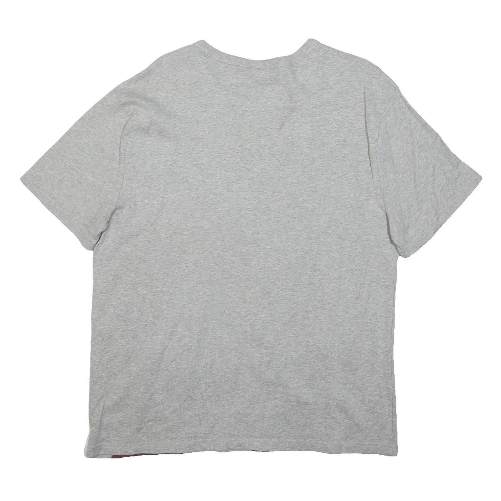 CHAMPION Mens Grey Blue Burgundy Graphic T-Shirt L Short Sleeve Crew Neck