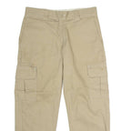 DICKIES Flex Workwear Cargo Mens Trousers Beige Regular Straight W32 L27