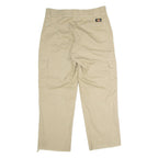 DICKIES Flex Workwear Cargo Mens Trousers Beige Regular Straight W32 L27