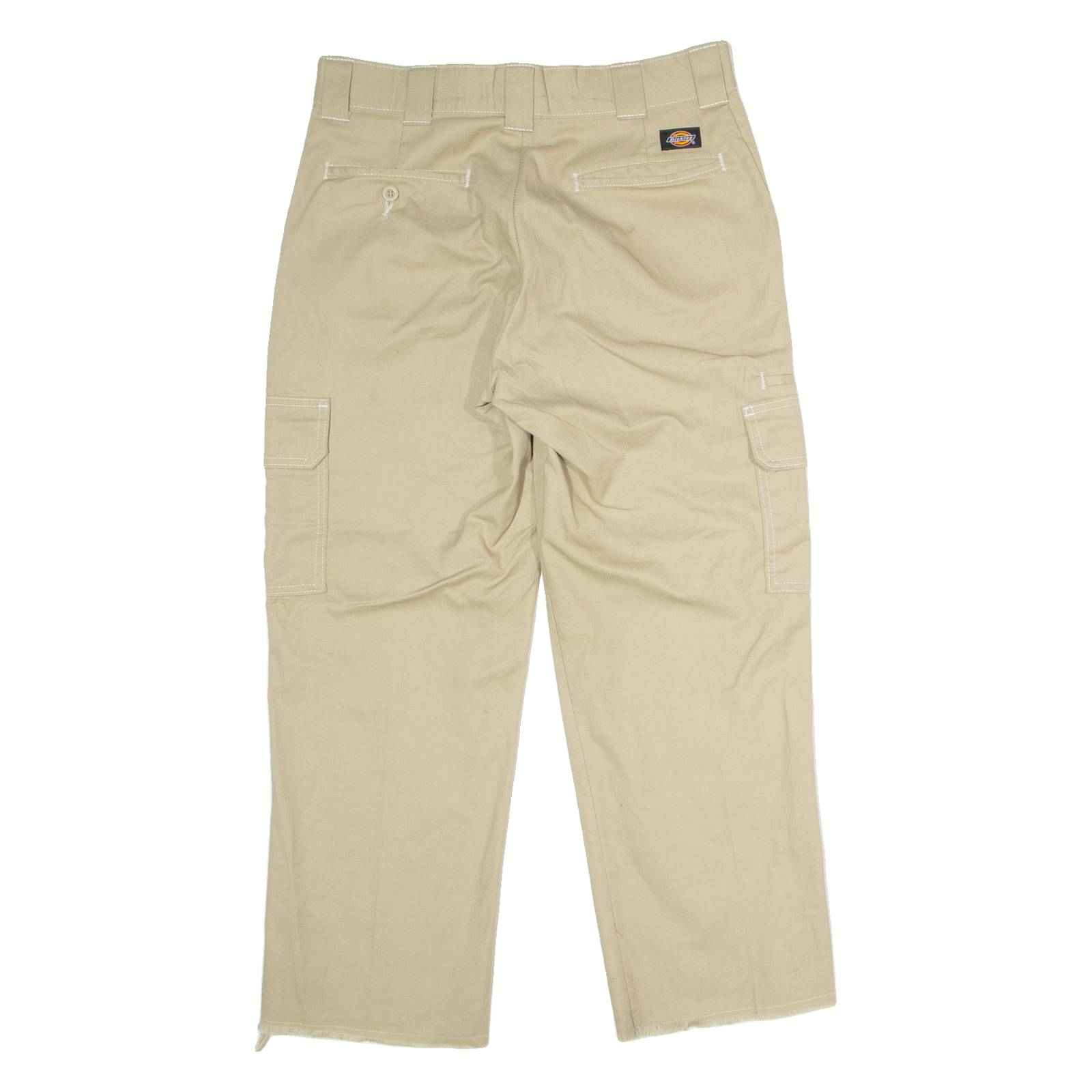 DICKIES Flex Workwear Cargo Mens Trousers Beige Regular Straight W32 L27