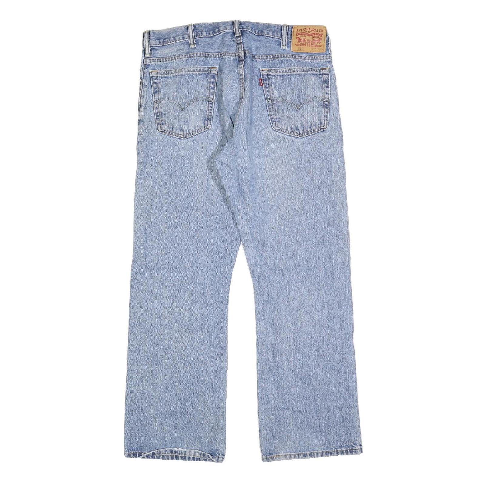 LEVI'S 517 Straight Mens Jeans Blue Regular Straight Denim Medium W36 L30