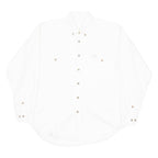 THE EARTH COLLECTION Mens Formal Shirt White Long Sleeve M