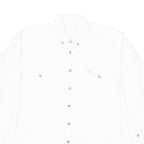 THE EARTH COLLECTION Mens Formal Shirt White Long Sleeve M