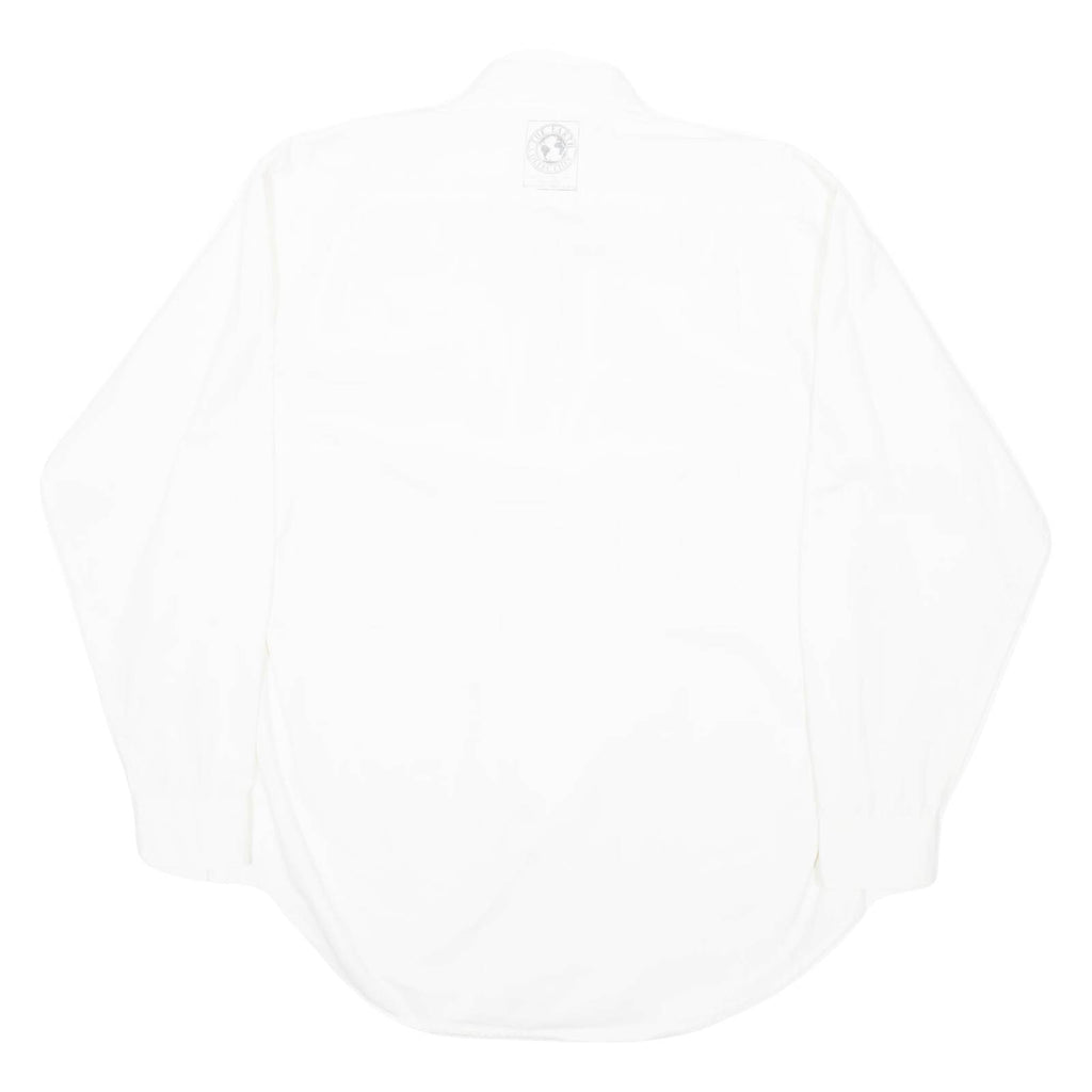 THE EARTH COLLECTION Mens Formal Shirt White Long Sleeve M