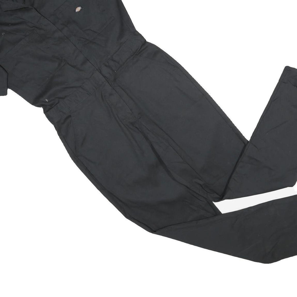 DICKIES Womens Black Cotton Regular Fit Dungarees M W32 L26 Workwear Utility