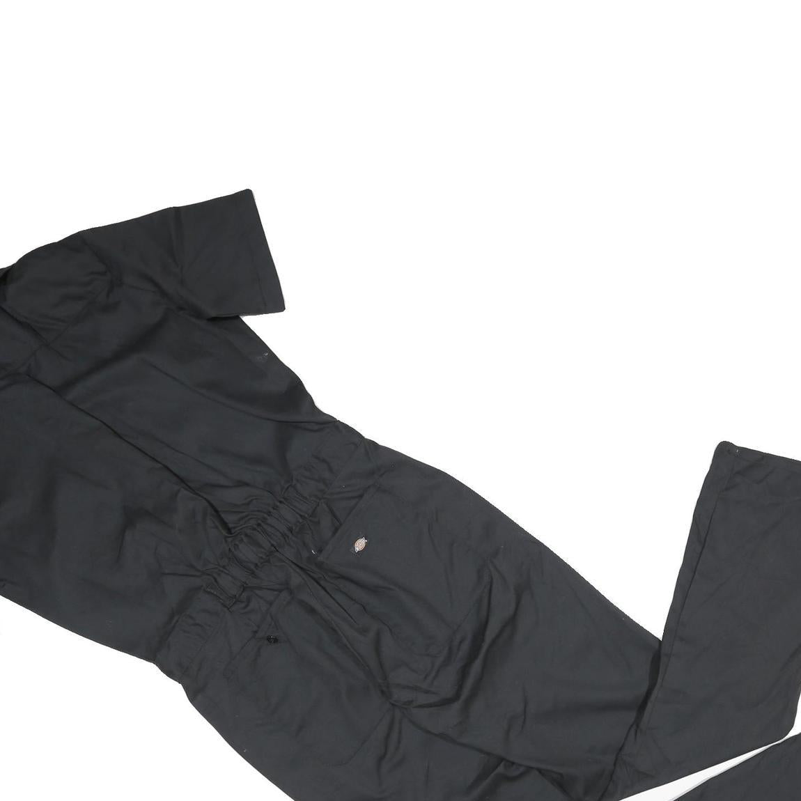 DICKIES Womens Black Cotton Regular Fit Dungarees M W32 L26 Workwear Utility