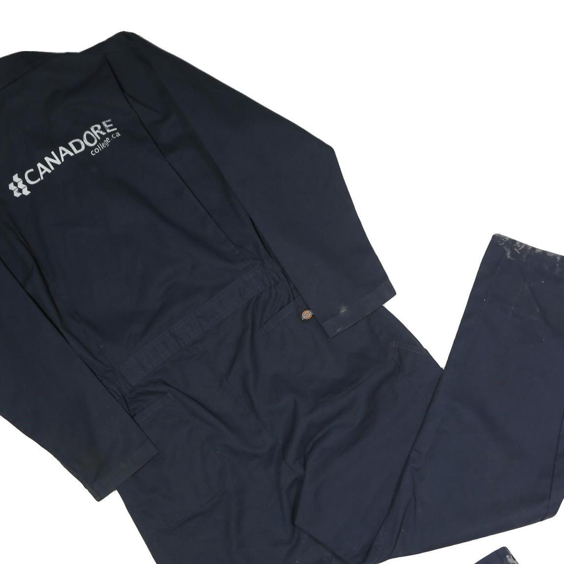 DICKIES Mens Blue Cotton Blend Dungarees Regular Fit L W38 L31 Workwear Overalls