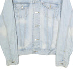 LEVI'S Mens Blue Denim Jacket M Cotton Button Plain Classic Fit Casual