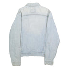 LEVI'S Mens Blue Denim Jacket M Cotton Button Plain Classic Fit Casual