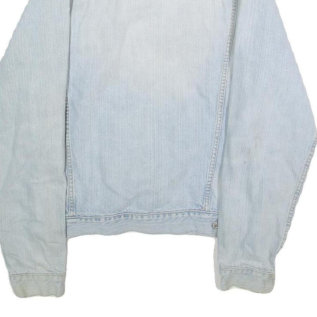 LEVI'S Mens Blue Denim Jacket M Cotton Button Plain Classic Fit Casual