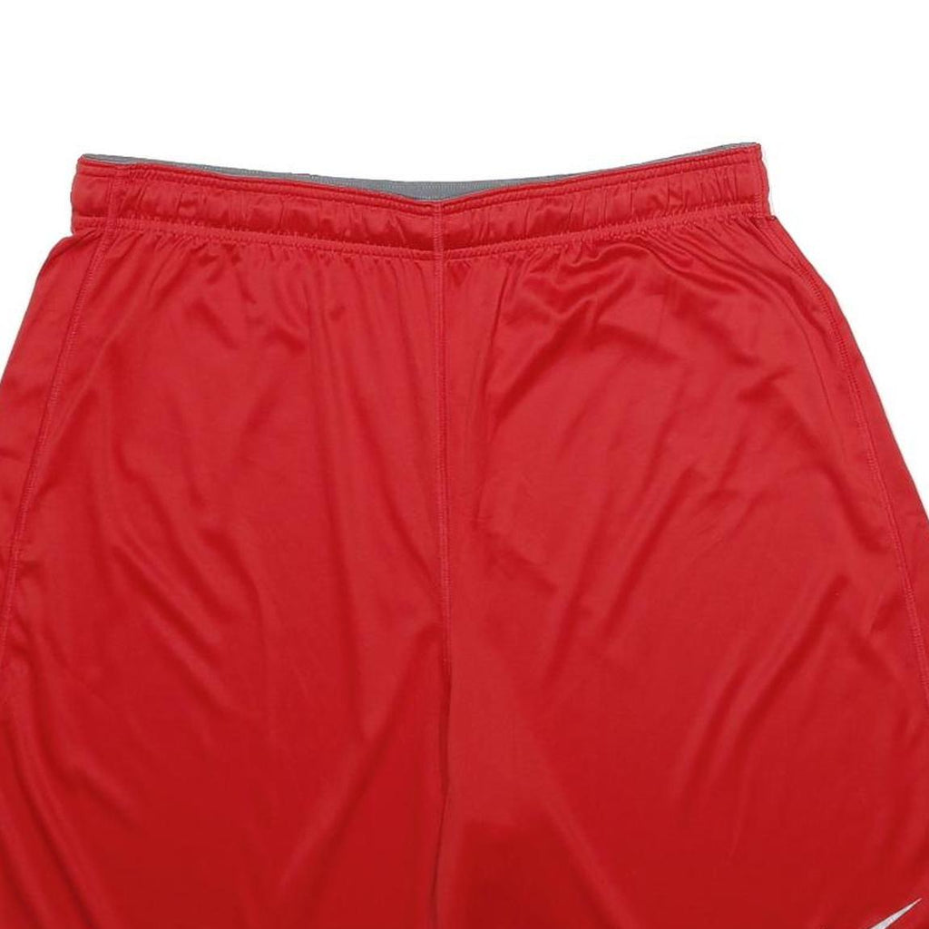 NIKE Mens Red Sports Casual Shorts XL W32 Dri-Fit Lightweight Comfort