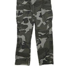 LUCKY BIRD Mens Regular Fit Cotton Blend Camouflage Cargo Trousers W30 L32