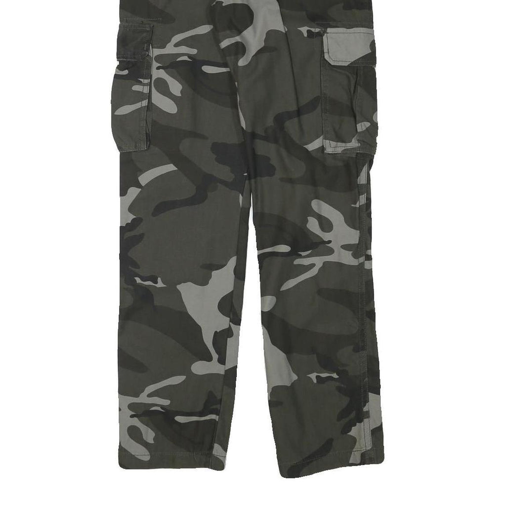LUCKY BIRD Mens Regular Fit Cotton Blend Camouflage Cargo Trousers W30 L32