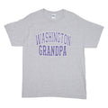 GILDAN Washington Grandpa Mens T-Shirt Grey USA L