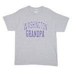 GILDAN Washington Grandpa Mens T-Shirt Grey USA L