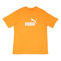 PUMA Mens Orange Cotton Blend T-Shirt M Short Sleeve Crew Neck Puma Logo