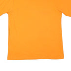 PUMA Mens Orange Cotton Blend T-Shirt M Short Sleeve Crew Neck Puma Logo