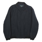 KINGFIELD Mens Black Classic Jacket XL Polyester Blend Zip Plain Casual