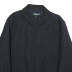 KINGFIELD Mens Black Classic Jacket XL Polyester Blend Zip Plain Casual