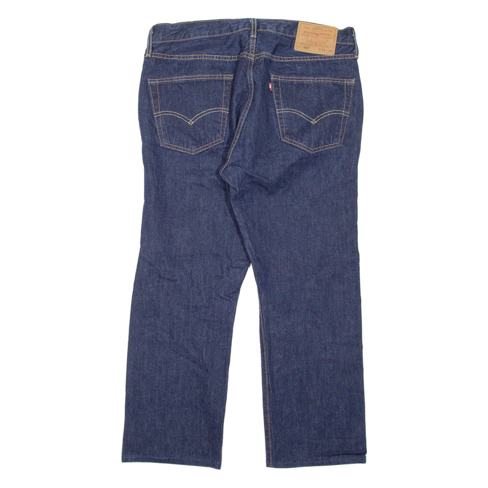 LEVI'S 501 BIG E Jeans Mens Blue Regular Straight W34 L25
