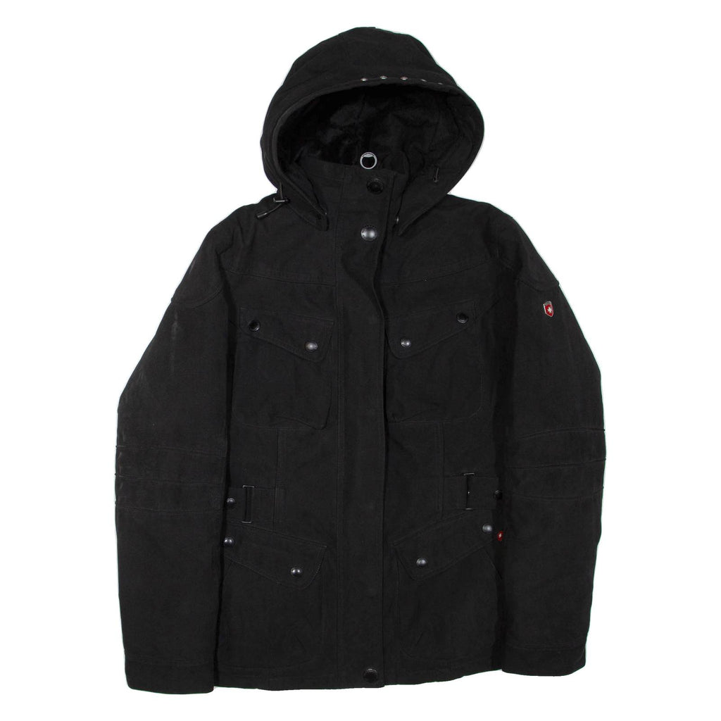 WELLENSTEYN Womens Jacket Black Hooded M