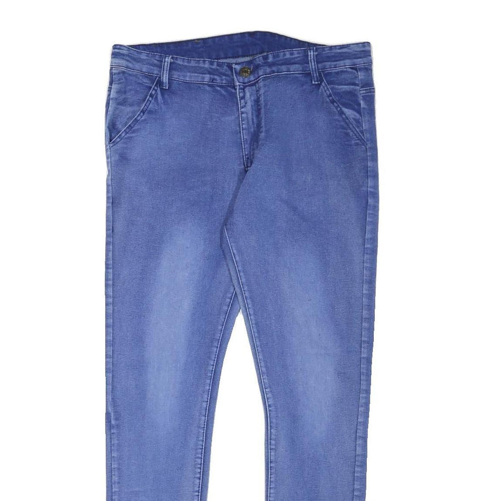 TALB JEANS Mens Blue Denim Regular Skinny Zip W36 L30 Lightweight Casual