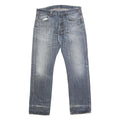 LEVI'S 501 Mens Jeans Blue Relaxed Straight Denim Medium W38 L33 Classic Fit