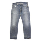 LEVI'S 501 Mens Jeans Blue Relaxed Straight Denim Medium W38 L33 Classic Fit